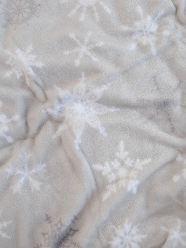 Baránková deka mikroplyš 150 × 200 cm – Frozen sivé