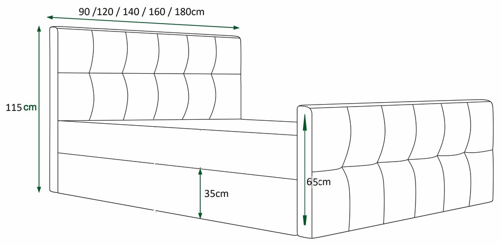 Manželská posteľ 180 cm Velva (tmavosivá) (s roštom a úložným priestorom). Akcia -21%. Vlastná spoľahlivá doprava až k Vám domov. 1047184