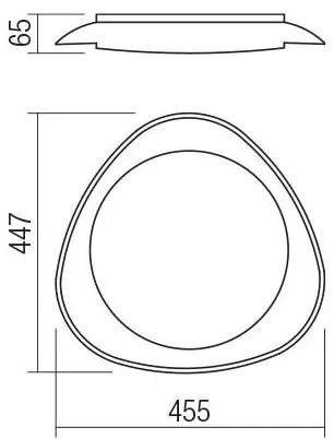 Redo 05-922 - LED Stropné svietidlo VERENA LED/24W/230V antracit