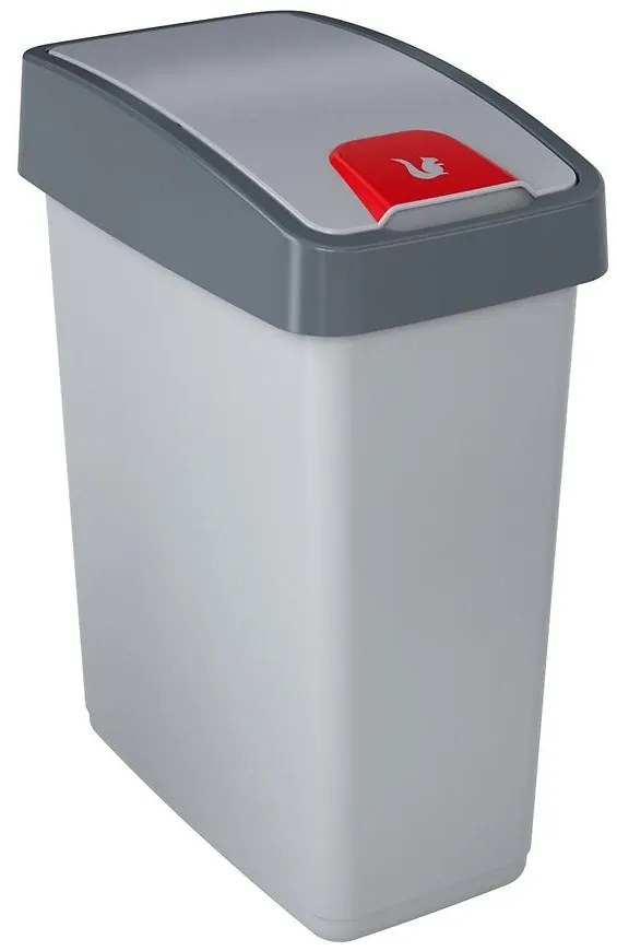 Odpadkový kôš so stláčacím vekom 25l 2245 095 sivý