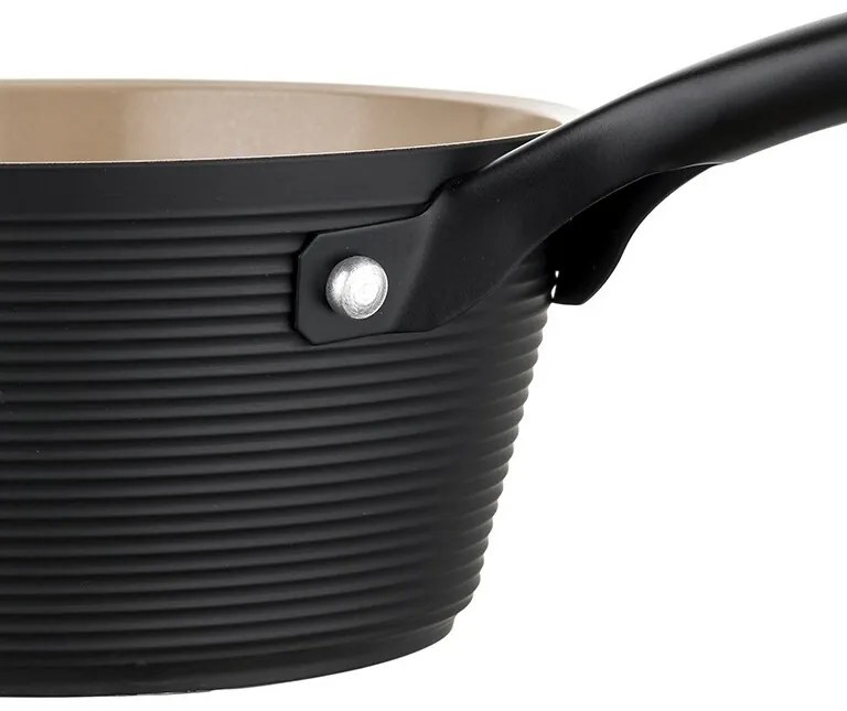 Florina Hliníková rajnica Carina Black 1 l, 16 cm