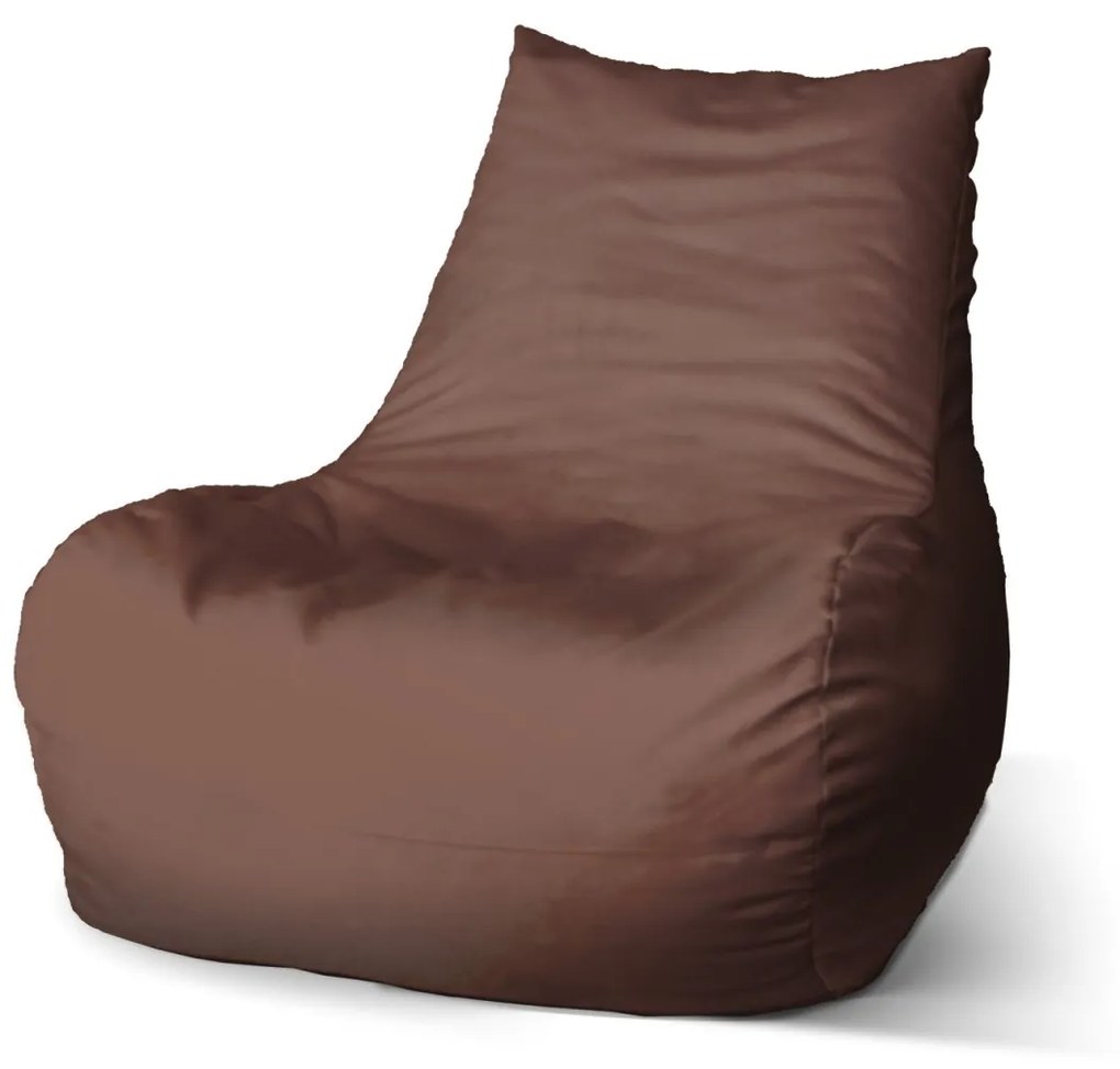 Sablio Sedací vak Bean Gaštanová - 100 x 90 x 45 cm
