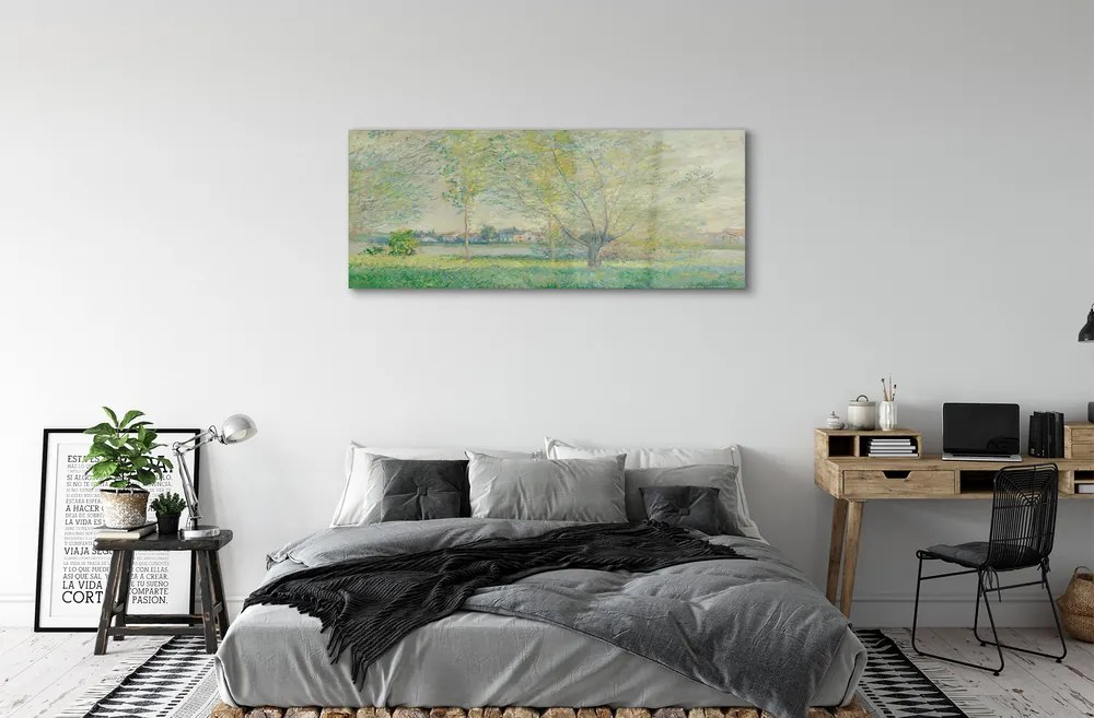 Obraz plexi Art namaľovaný lúka 120x60 cm