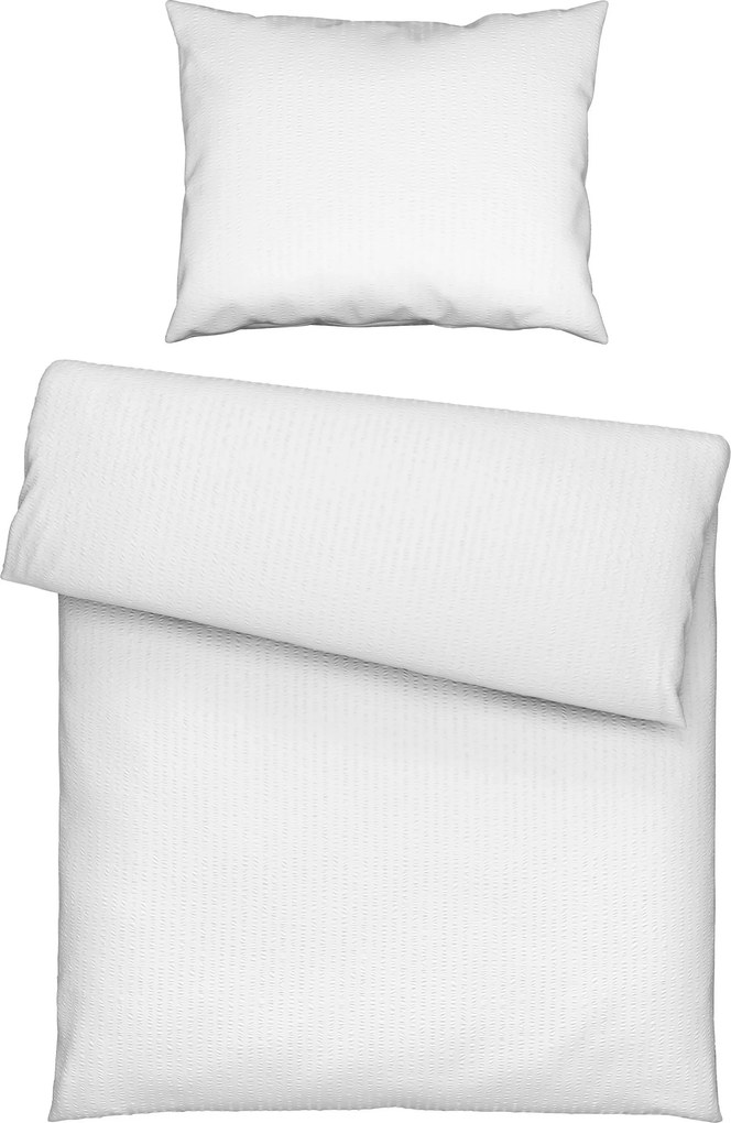 XXXLutz KREPOVÉ OBLIEČKY, seersucker, biela, 140/200 cm Esposa - Obliečky & plachty - 005397034801