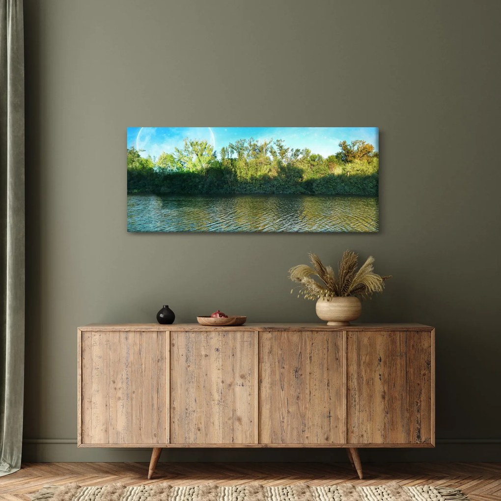 Obraz - jazero (120x50 cm)