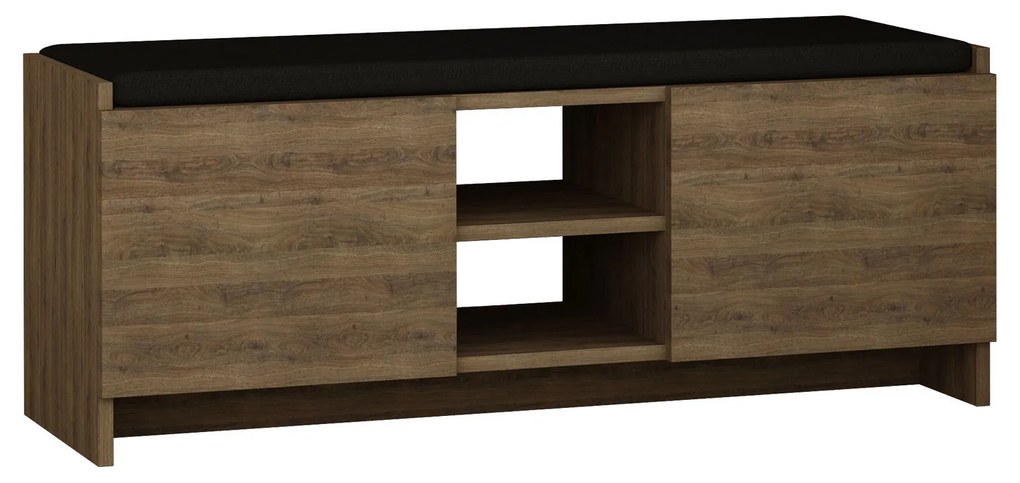 Skrinka na topánky Zuana (tmavý dub). Akcia -15%. Vlastná spoľahlivá doprava až k Vám domov. 1063283