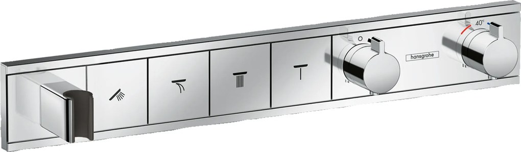 Hansgrohe RainSelect, batéria pod omietku na 4 spotrebiče, chrómová, HAN-15357000