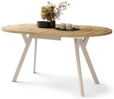 Jedálenský stôl ARTUR dub artisan/béžová