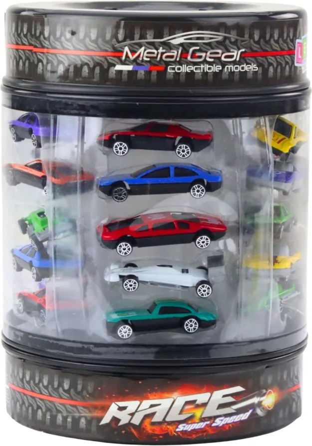LEAN Toys Sada kolies v tube Klasické športové autá 1:64