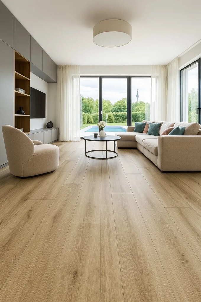 PVC podlaha - lino Livitex 2603, na mieru, šíře 3m,4m, hnedá, filc, chodba / predsieň, Beaulieu International Group