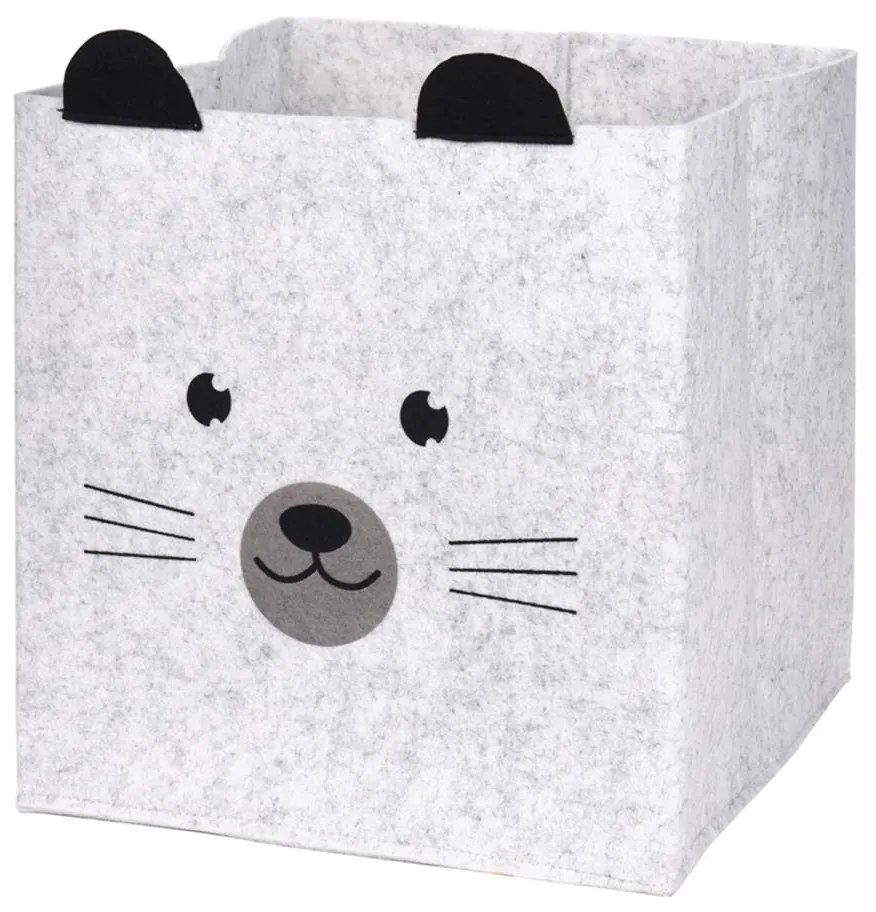 Úložný box Mouse, 32x32x32 cm, sivá