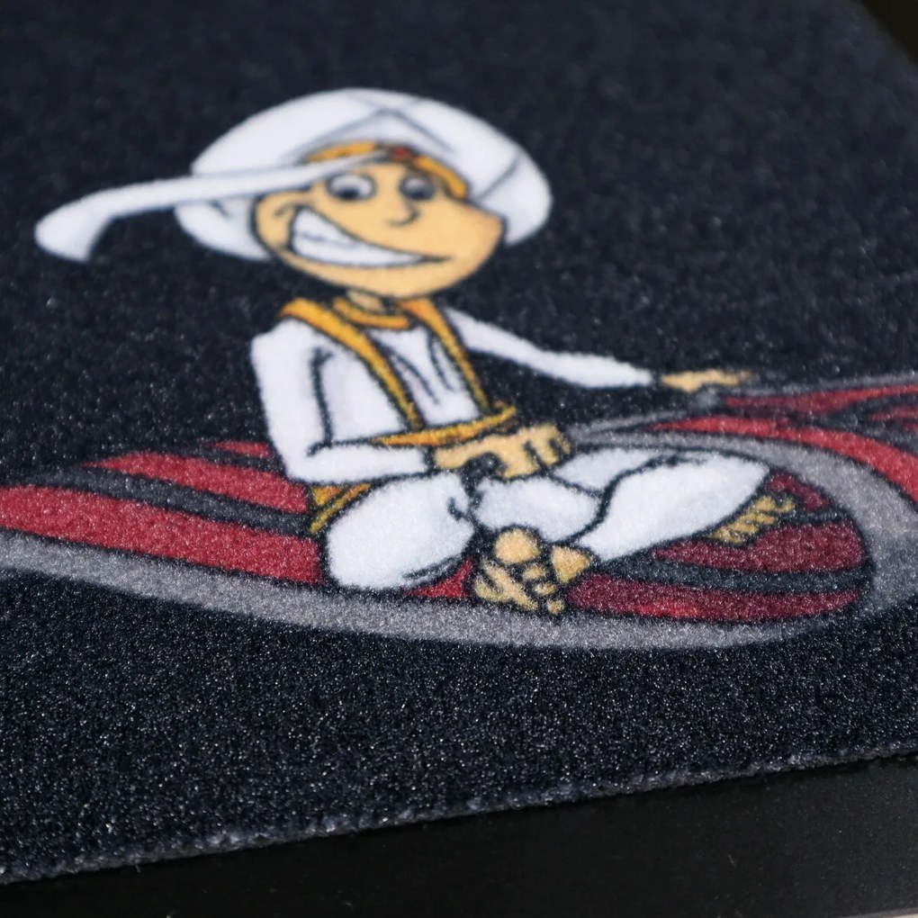 Mercury Flooring, Rohožka Aladin a lietajúci koberec 40x60 cm, 40x60, čierna