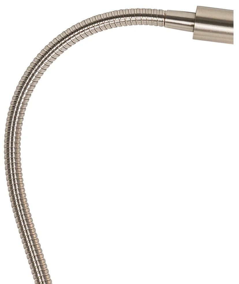 Svorová stolová lampa oceľ vrátane LED s dotykovým stmievačom - Lionard