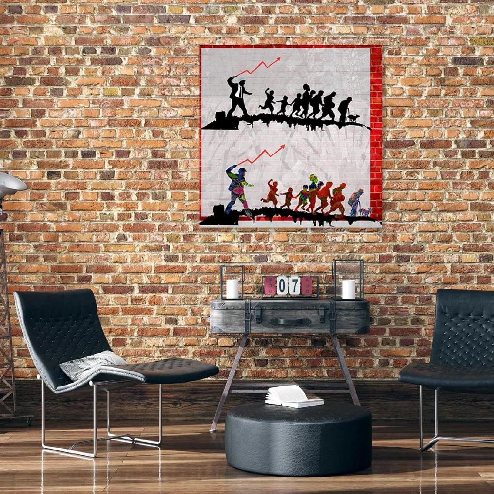 Obraz na plátně, Banksy The Whip - 60x60 cm