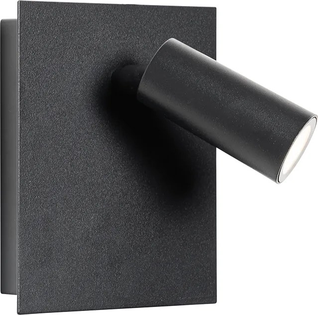 Moderná vonkajšia nástenná lampa čierna vrátane LED IP54 - Simon