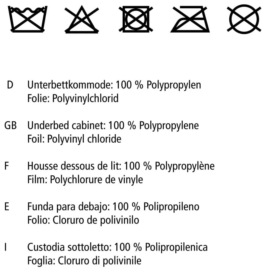 Látkový úložný box pod posteľ - Wenko
