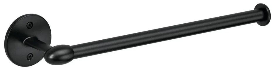 Čierny kovový držiak na papierové utierky iDesign Orbinni, 36 cm