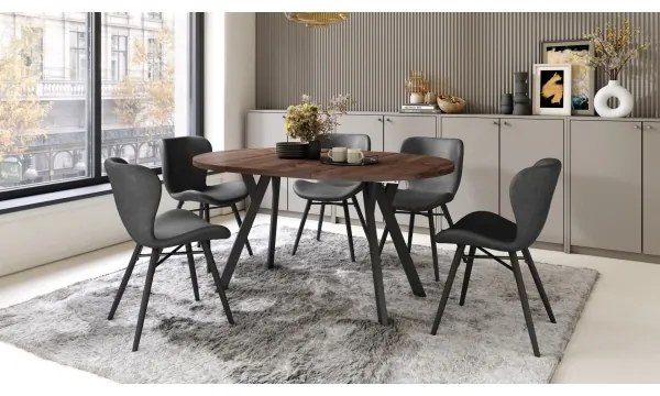 Rozkladací jedálenský stôl ARTUR dub/čierny