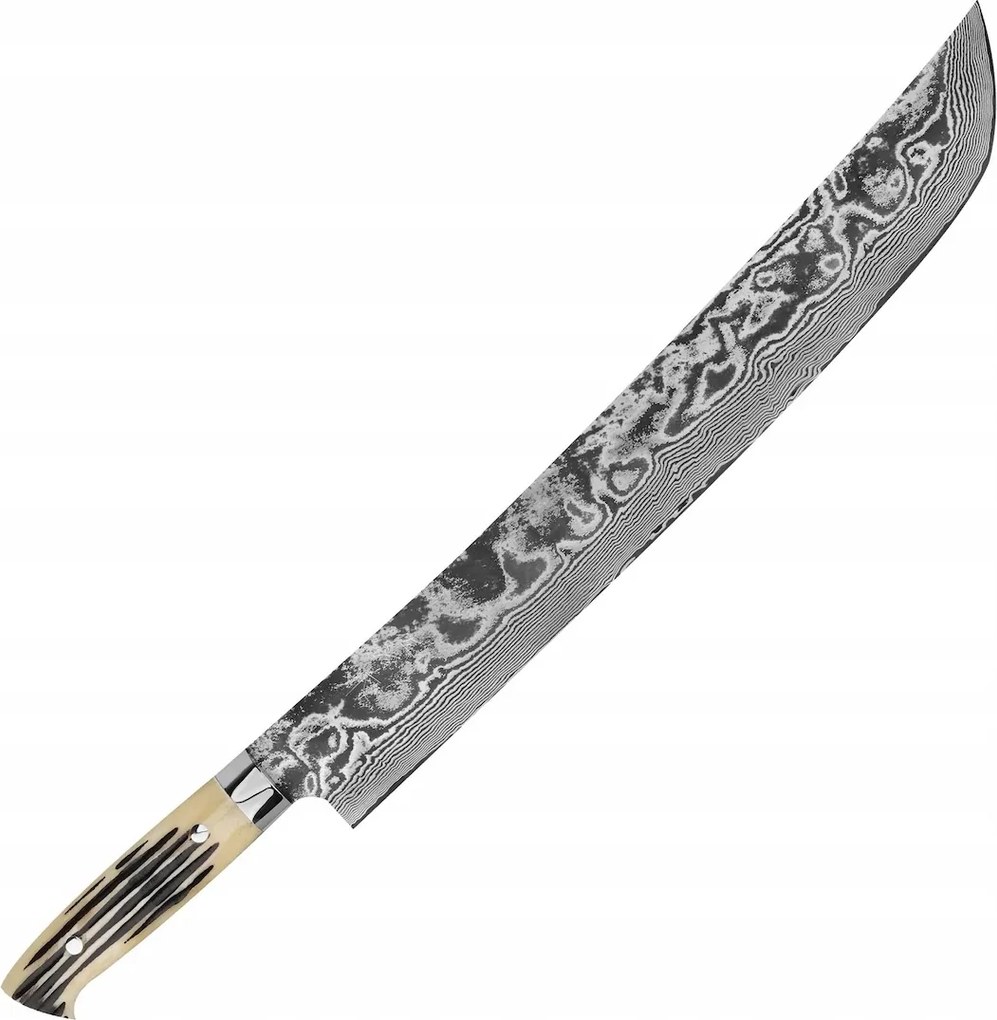 Takeshi Saji Wbb Ručne kovaný R-2 Japonský nôž Sakimaru 62-63 Hrc 39 cm