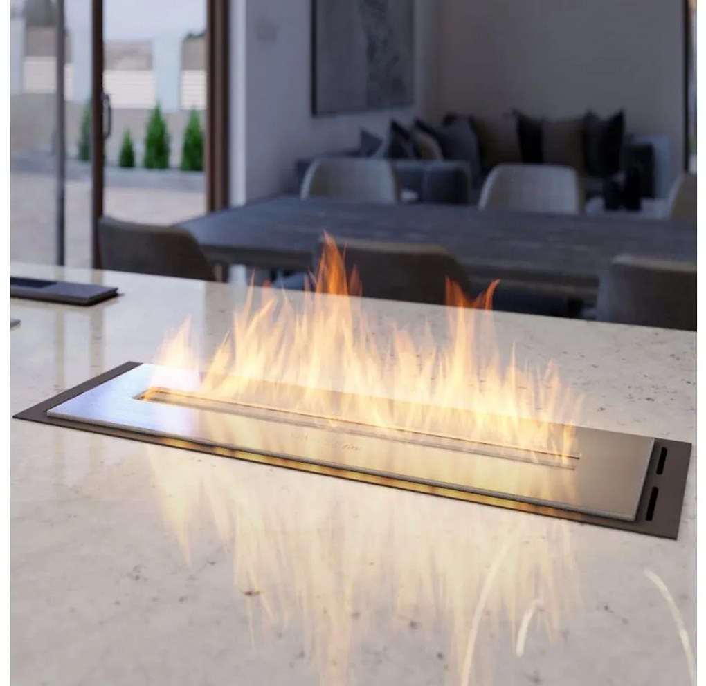 InFire - Vstavaný BIO krb 5,5x50 cm 3kW čierna