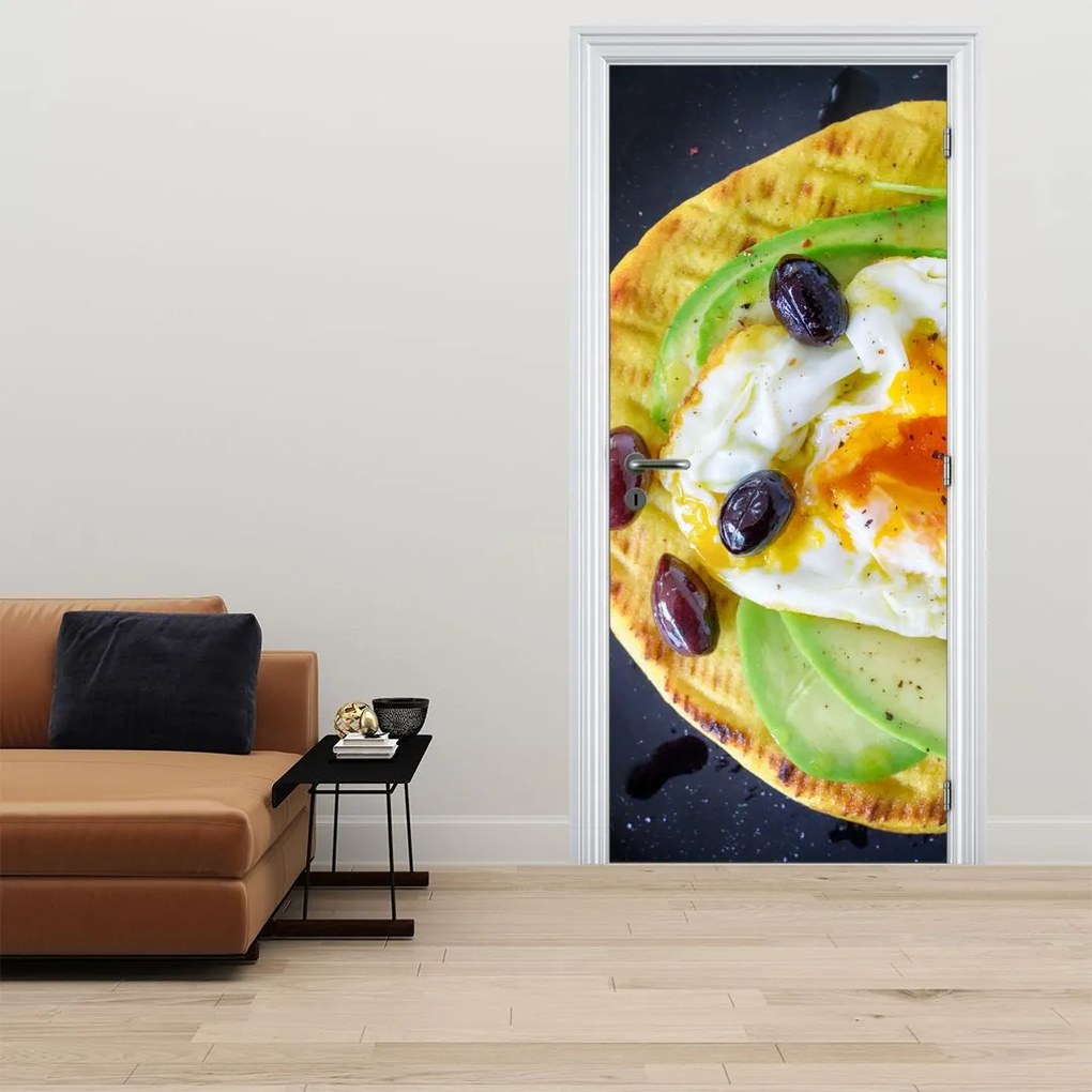Fototapeta na dvere - Zdravé palacinky (95x205cm)