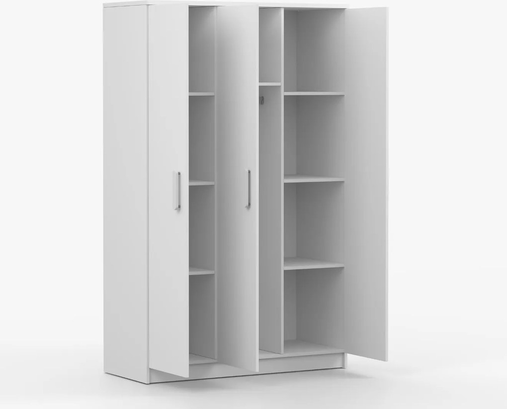 Šatníková skriňa SMYK 120 - biela (viac variant)