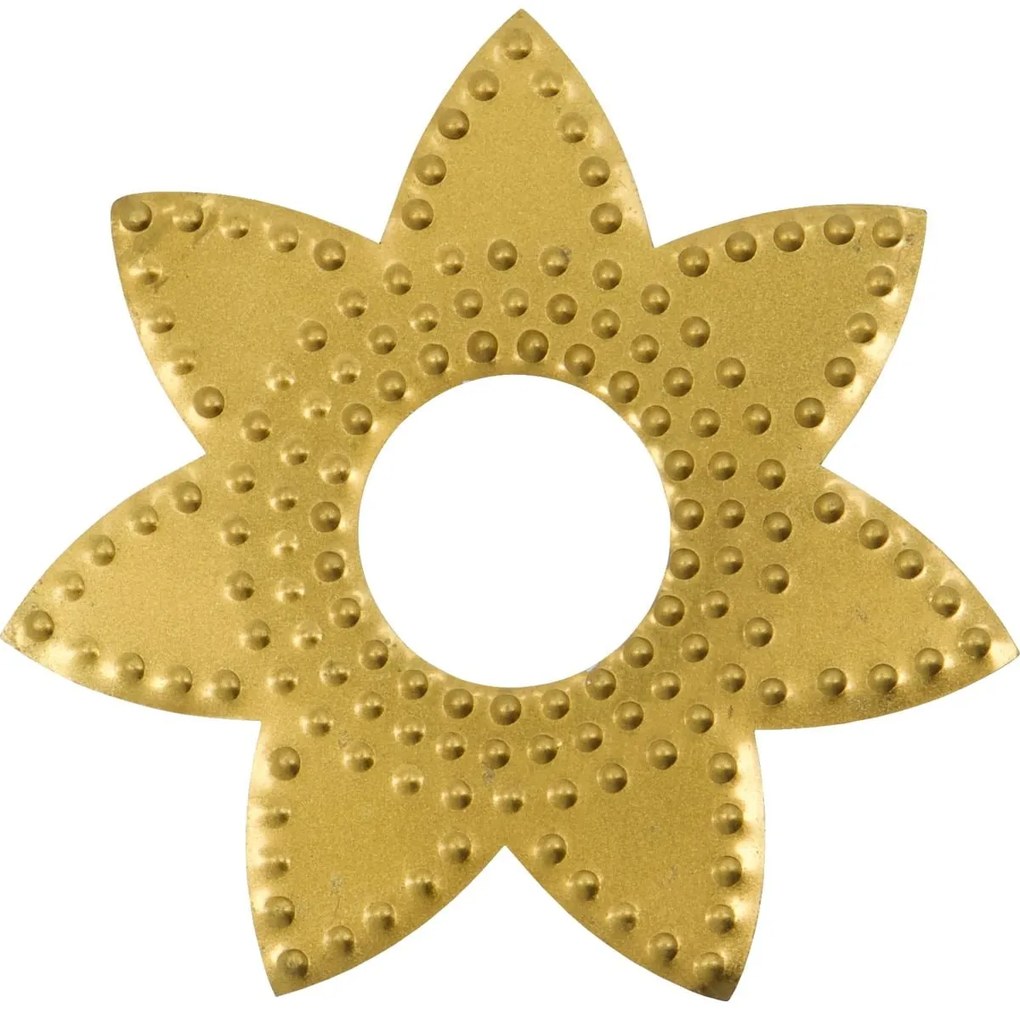 House Doctor Ochranný krúžok na sviečku Antique Brass – set 4 ks