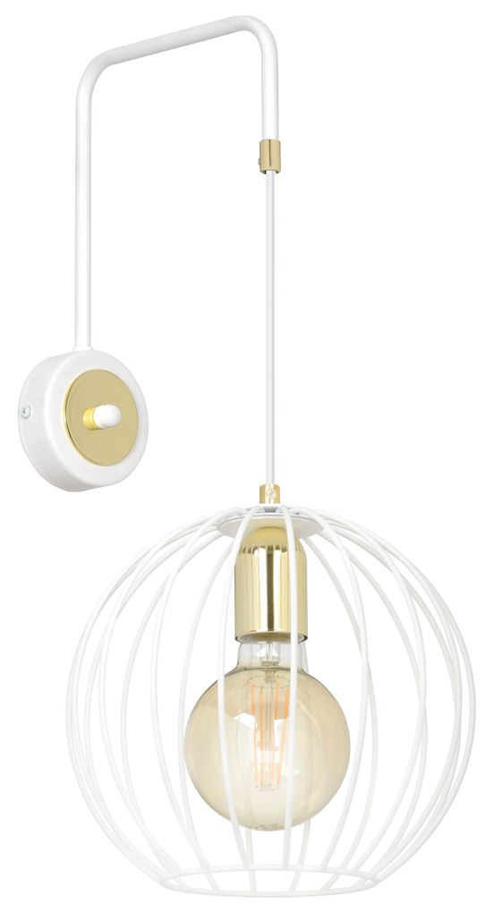 ALBIO K1| dizajnová nástenná lampa Farba: Biela