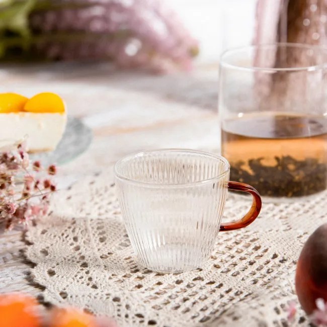 Šálka MABELLE s hnedým uškom 891057 120 ml