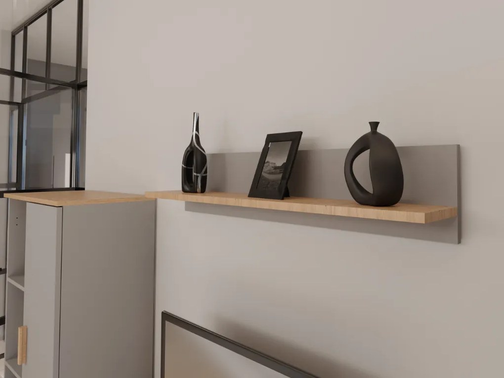 Sivá obývacia izba DENVER s TV stolíkom 120 cm