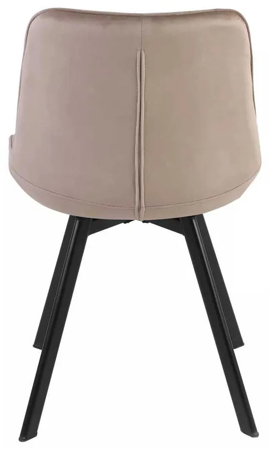 Jedálenská stolička Albons Velvet, béžová