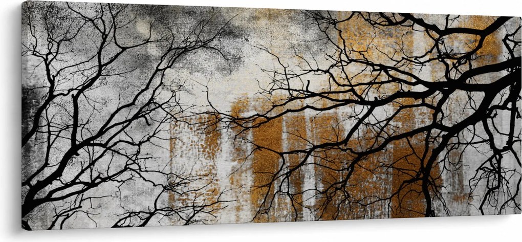 Obraz - Siluety stromov (120x50 cm)