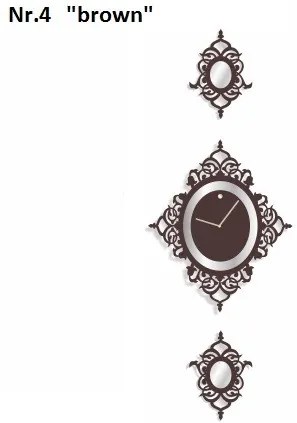 Luxusné nástenné hodiny vanilla-ecru