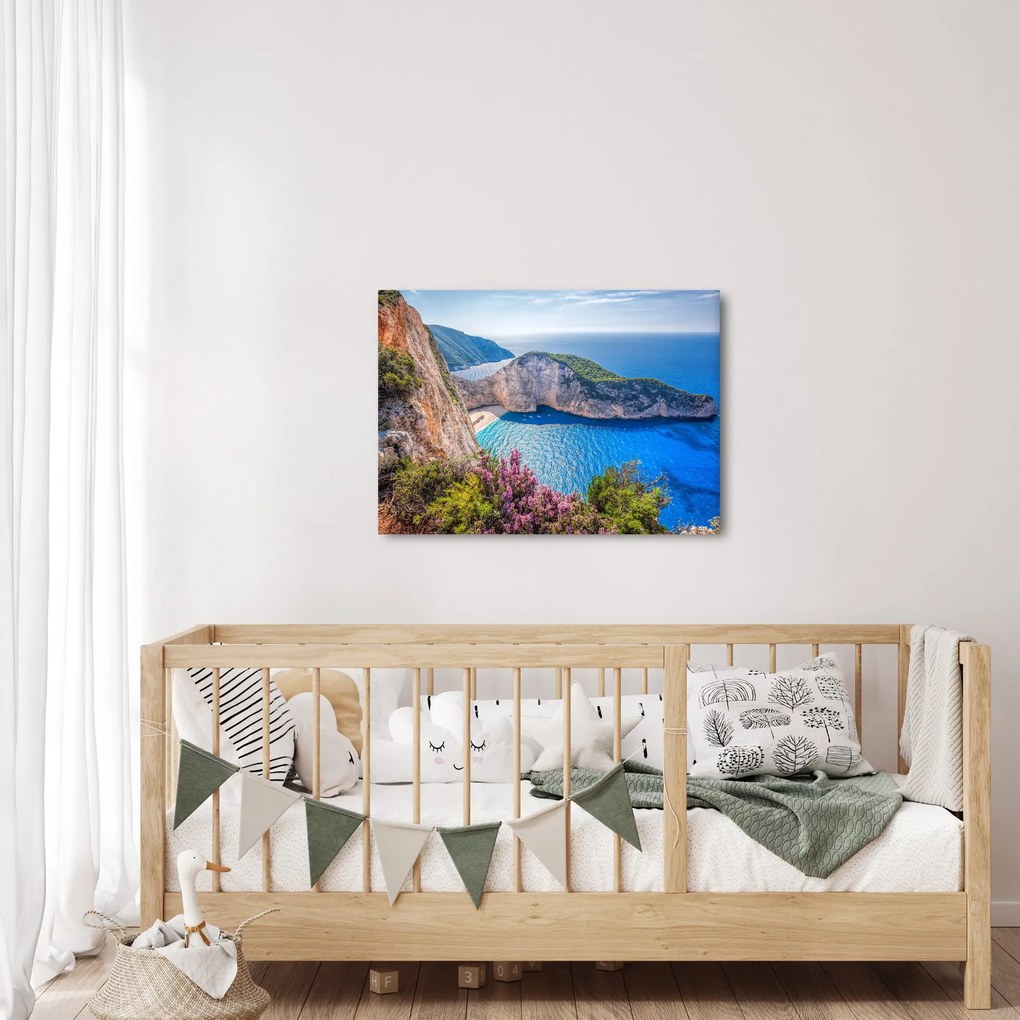 Obraz - Pláž Navagio, Grécko (70x50 cm)