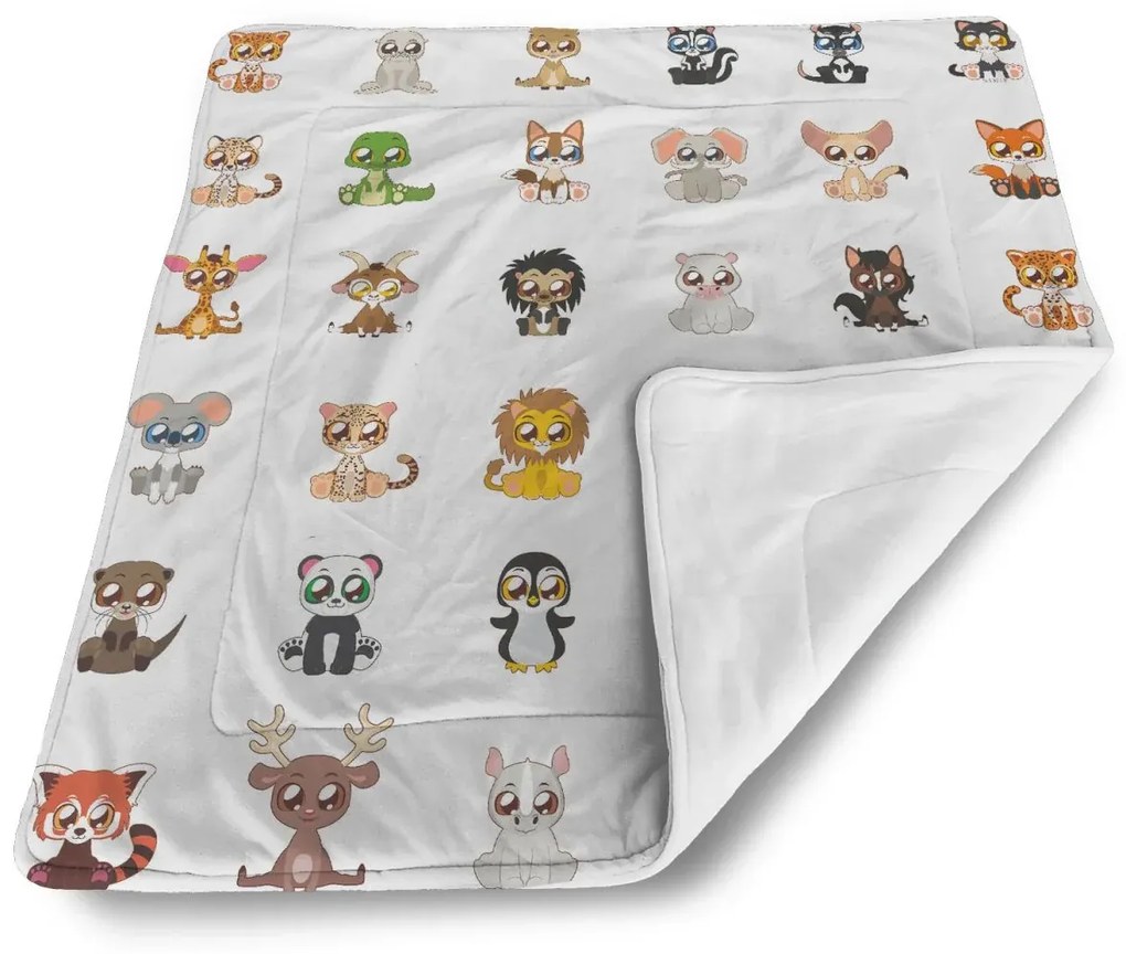 Sablio Deka pre bábätko Zvieratká 4 - 80x100 cm