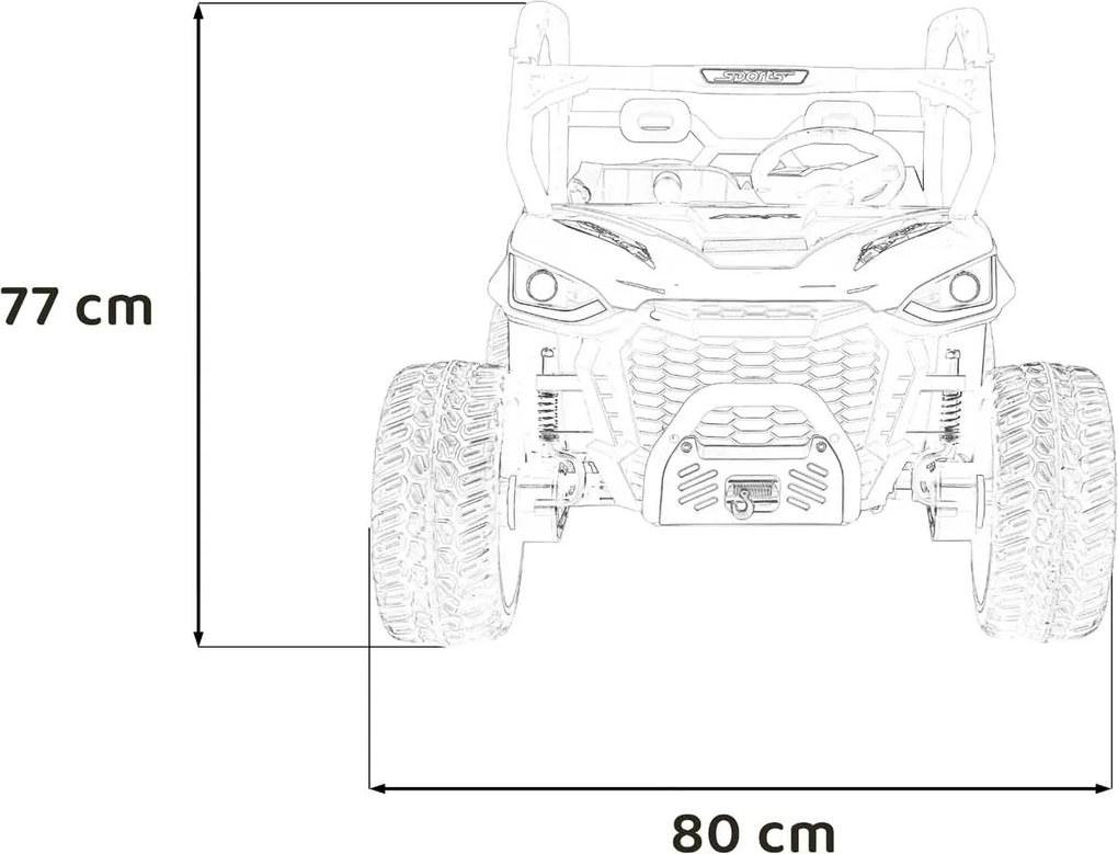 Ramiz Farmársky nákladný automobil UTV Racing biely