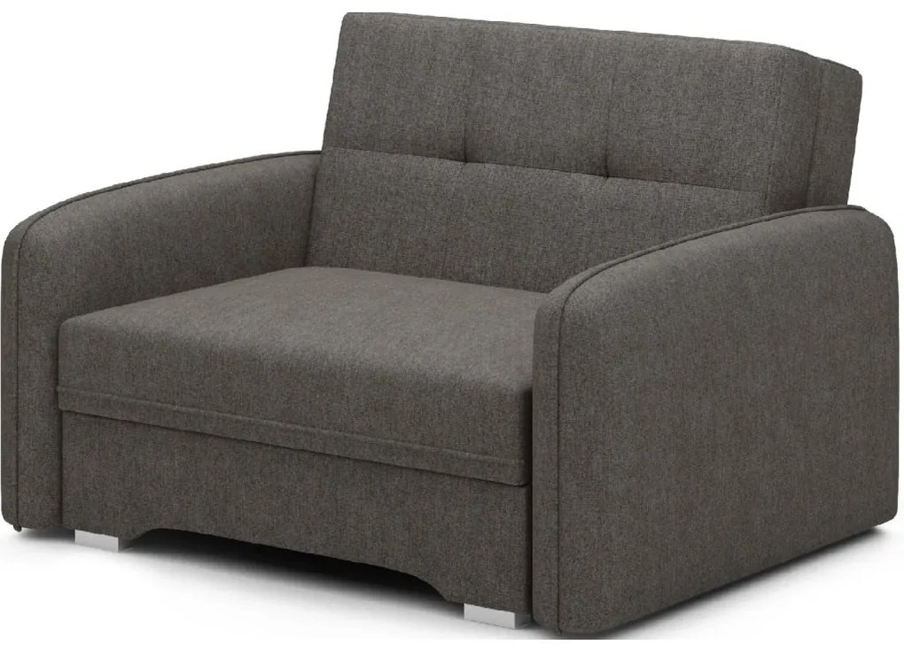 Rozkladacie kreslo LAINE, tmavosivé