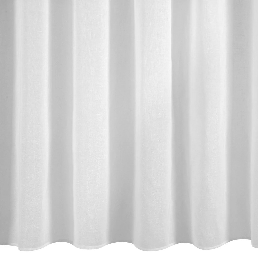 ZÁCLONA NA KRÚŽKOCH VIOLA 300X145 CM BIELA