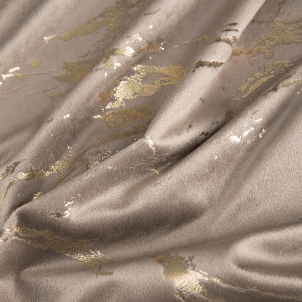 EUROFIRANY ZATEMŇOVACÍ ZÁVES NA KRÚŽKOCH MOLLY 140X250 CM HNEDÁ