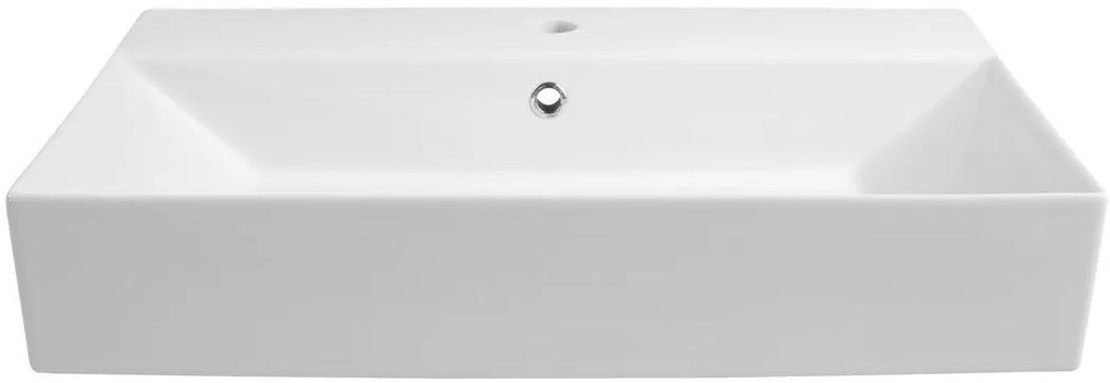 Aqualine Aqualine, Keramické umývadlo na dosku 70x42cm, biela, 10SF50070