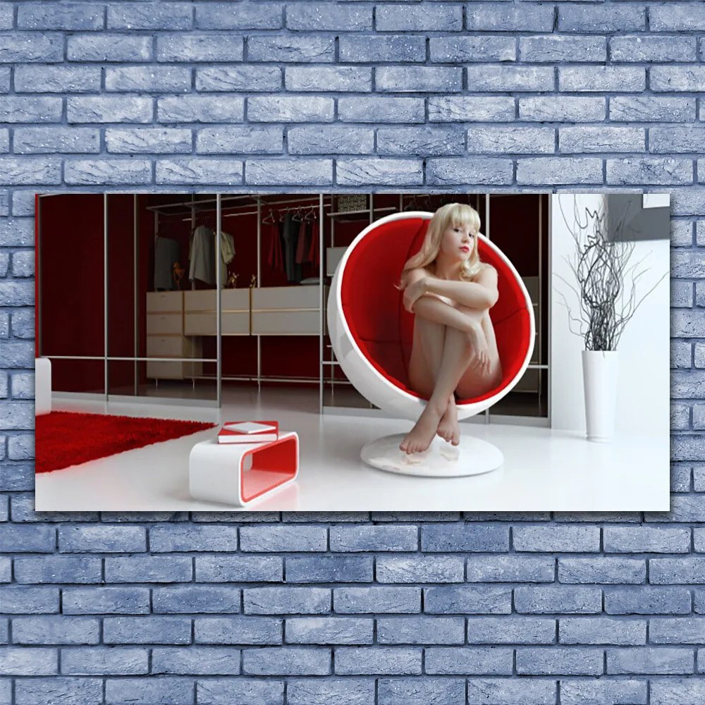 Obraz na akrylátovom skle Izba nahá žena 120x60 cm
