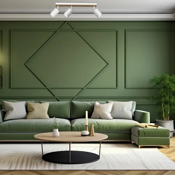 Bodové svietidlo TERRA 3xGU10/8W/230V biela/dub