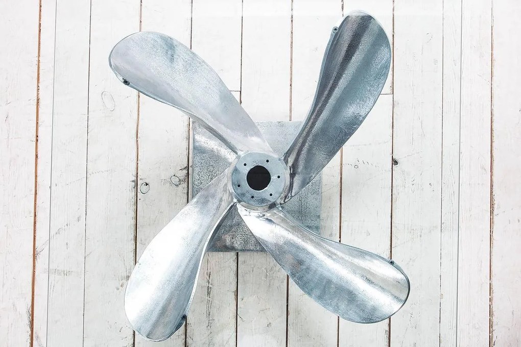 Konferenčný stolík Propeller, 85 cm, strieborný - Skladom na Sk