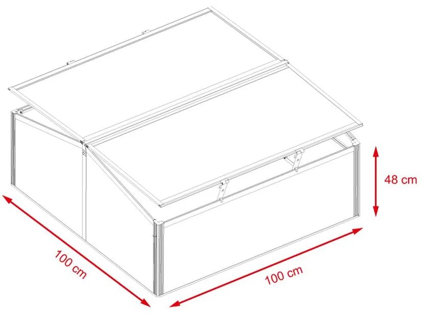 Záhradné polykarbonátové parenisko Avenberg F3 LENZ