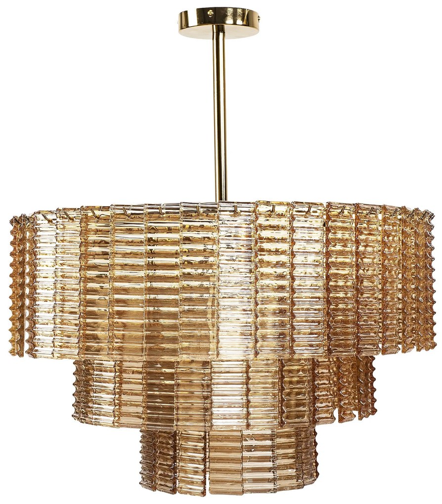 Toolight Toolight, závesné stropné svietidlo 8xE14, APP1677-8CP, zlatá-hnedá, OSW-09312