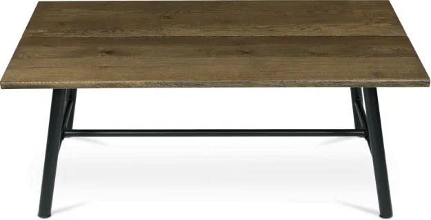 Jedálenský stôl 180x90 cm HT-T1818 WAL orech / čierne nohy