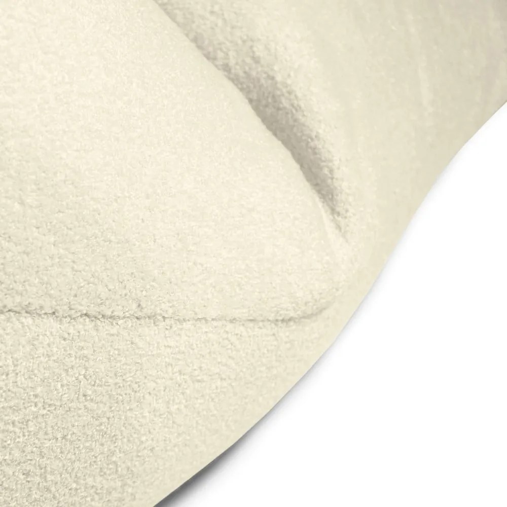 Krémový sedací vak z textílie buklé Razz – SLOWDOWN