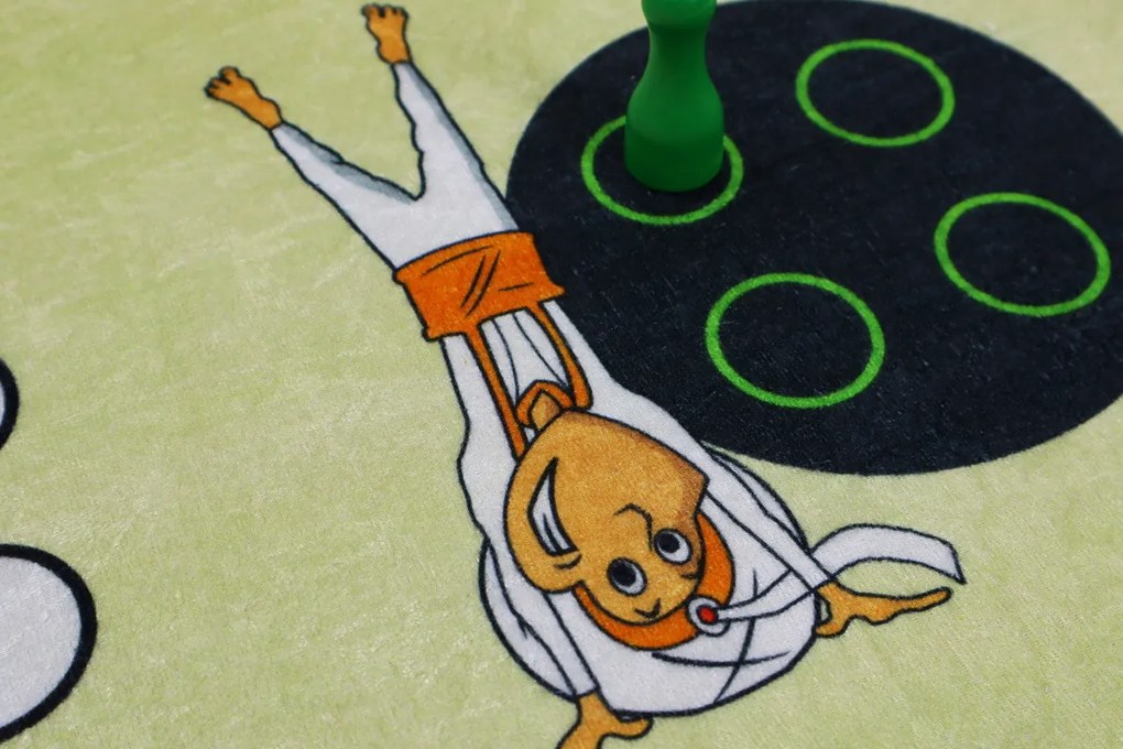 Ayyildiz, Aladinovo Človeče nehnevaj sa + figúrky a kocka, kusový koberec, 100x100, viacfarebná, detská izba