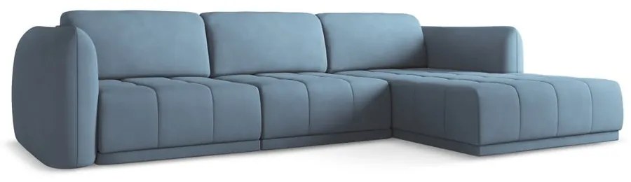 Svetlomodrá rohová pohovka (pravý roh) Hoku – Makamii