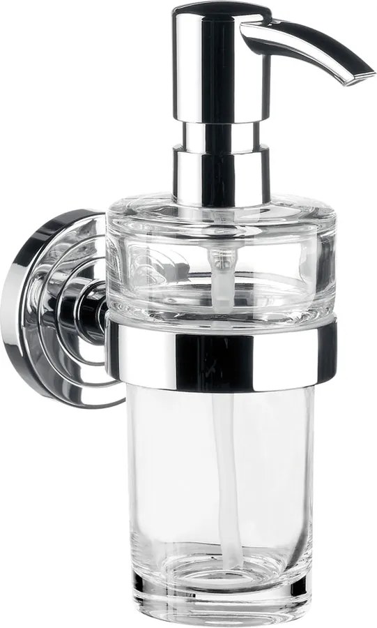 Emco Polo - Nástenný dávkovač tekutého mydla, krištáľové sklo 072100101